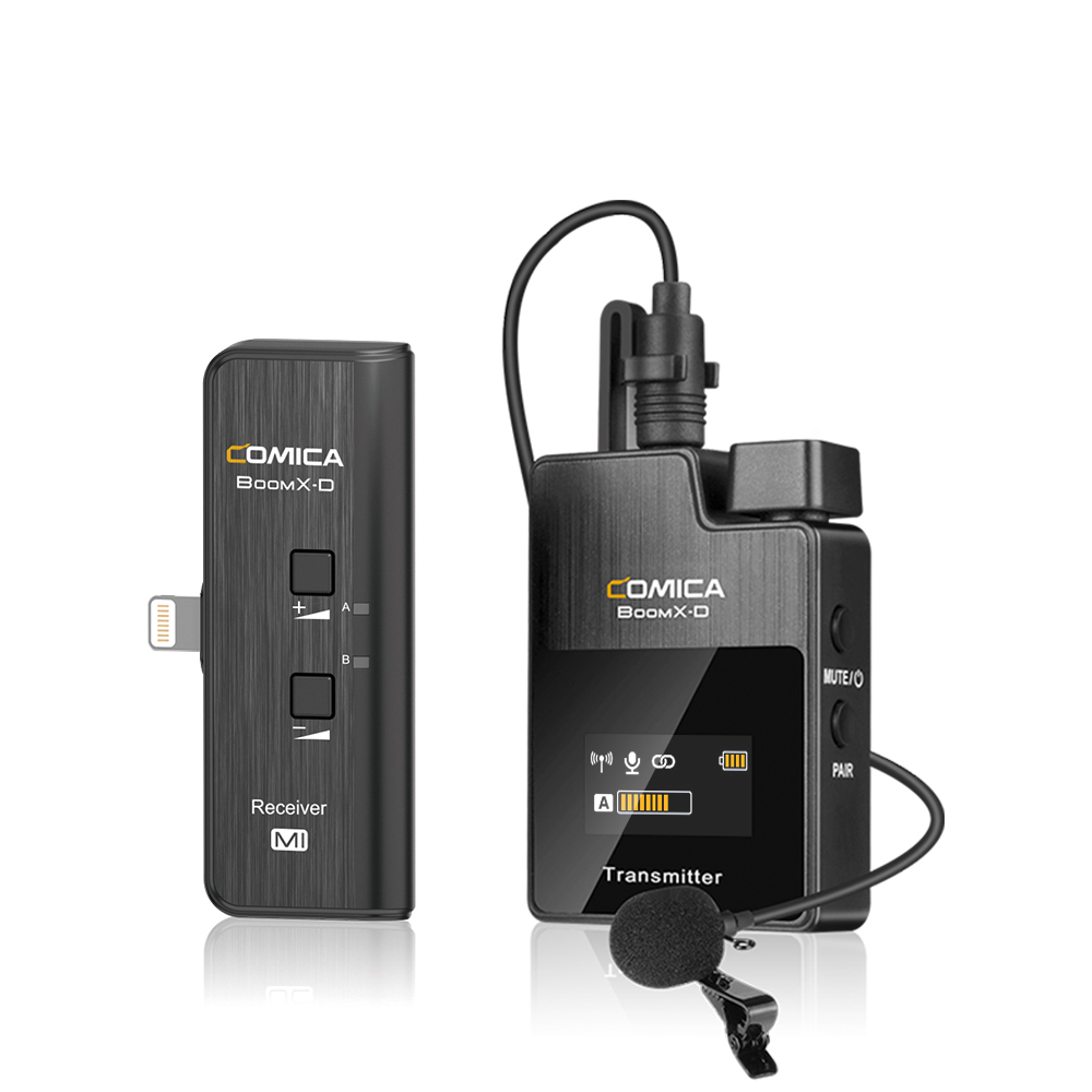 Wireless Mic For Smartphone Video Recording - Comica BoomX D MI1/2 2.4G ميكروفون