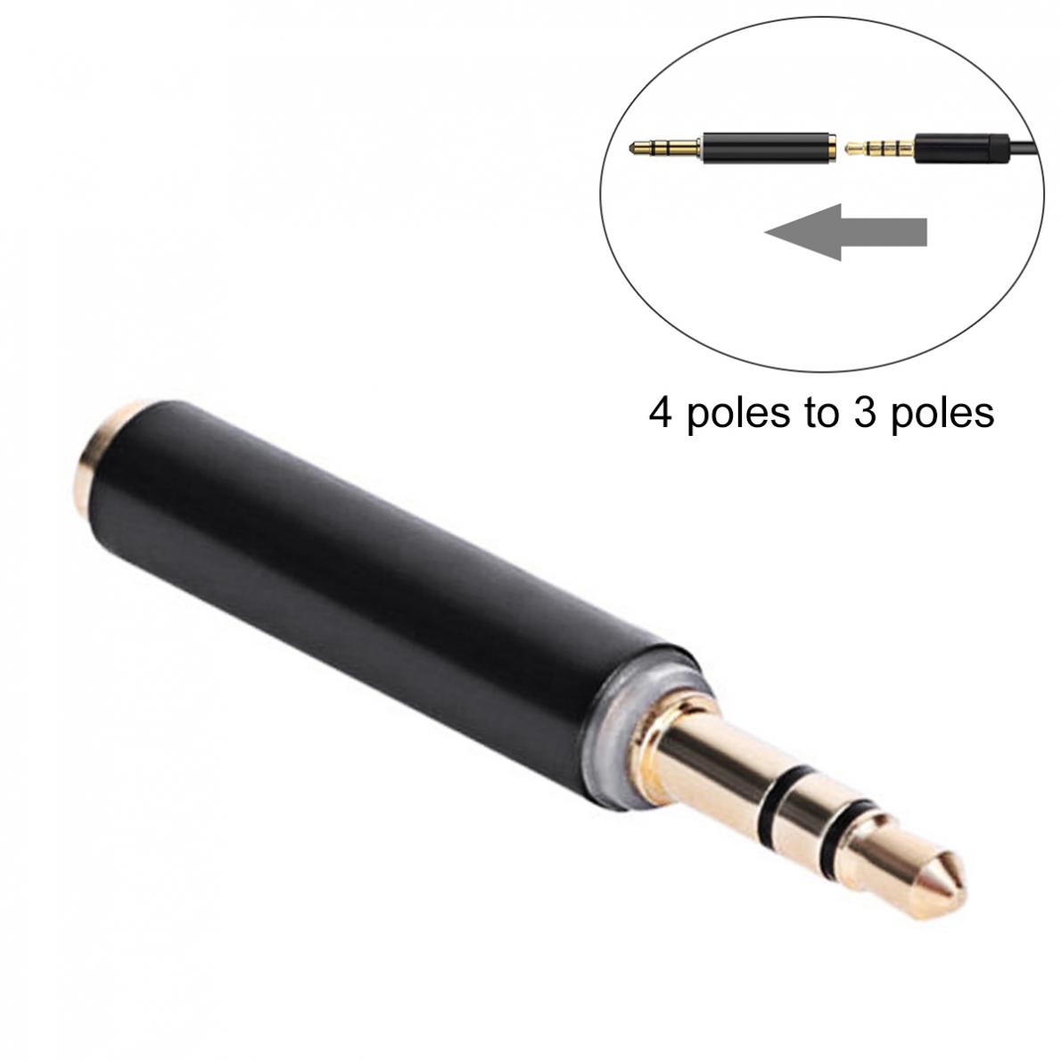 3.5Mm Trs To Trrs Adapter Audio Cable - محول صوت ستيريو مطلي بالذهب 3.5