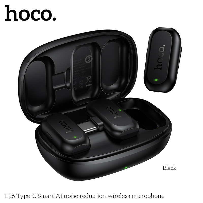 Smart Noise Reduction Lapel Microphone - ميكروفون لافالير لاسلكي ذكي من HOCO