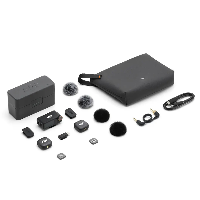 Charging Case For Wireless Microphones - ميكروفون DJI Mic 3 (2 جهاز
