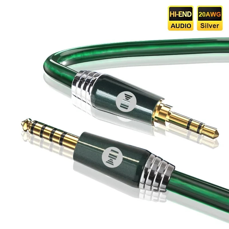 3.5Mm Trs To Trrs Adapter Audio Cable - كابل صوت متوازن 4.4 ملم TRRS