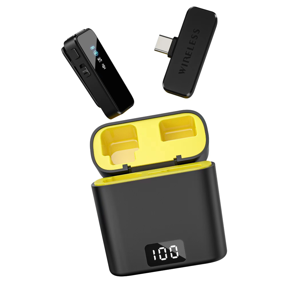 Charging Case For Wireless Microphones - ميكروفون لاسلكي للبث المباشر مع خاصية