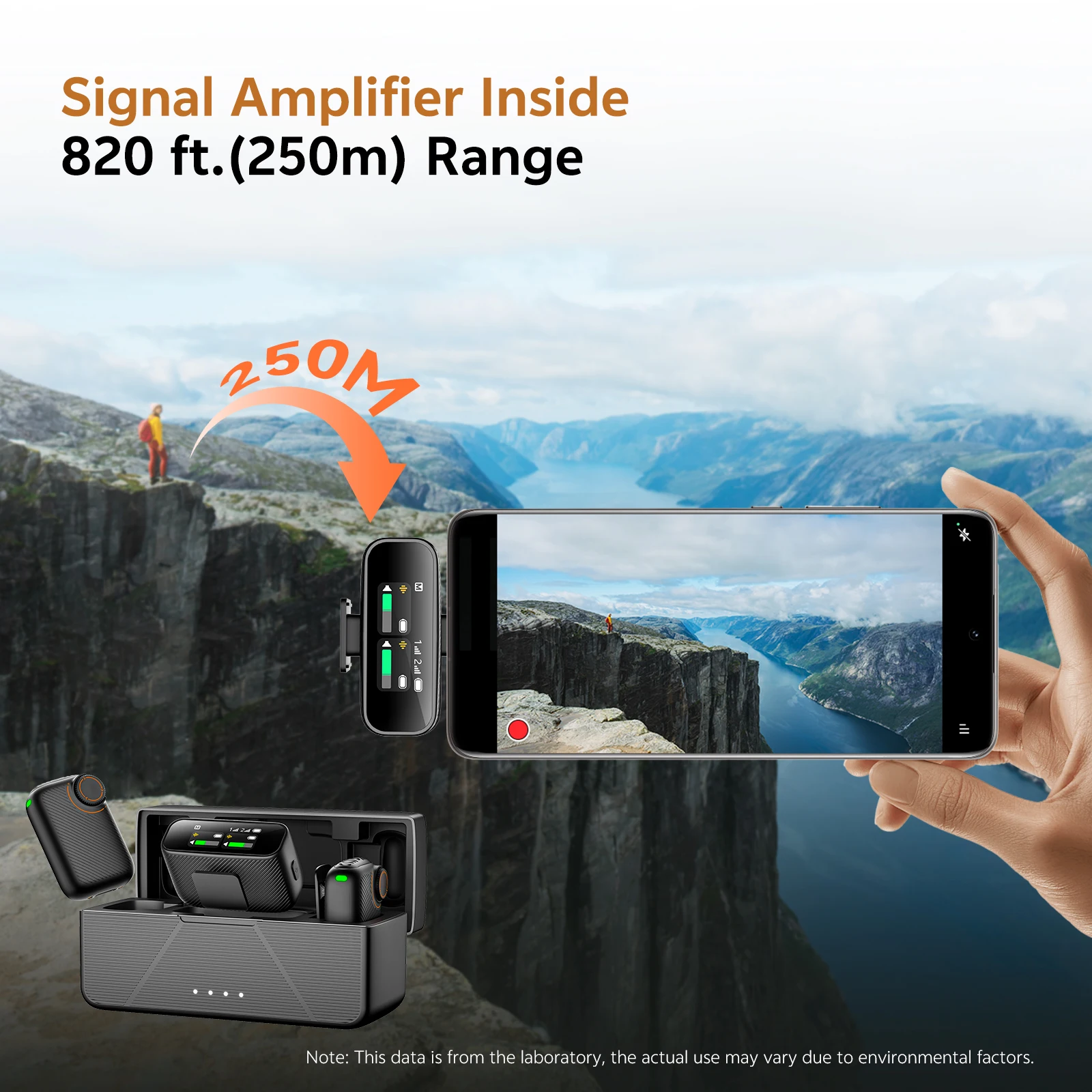 Wireless Mic For Smartphone Video Recording - ميكروفون لاسلكي من نوع 