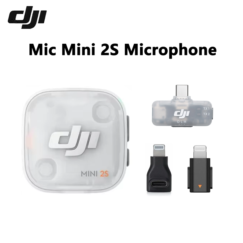 Magnetic Lavalier Microphone Clip On - ميكروفون DJI Mini 2S اللاسلكي الأصلي،
