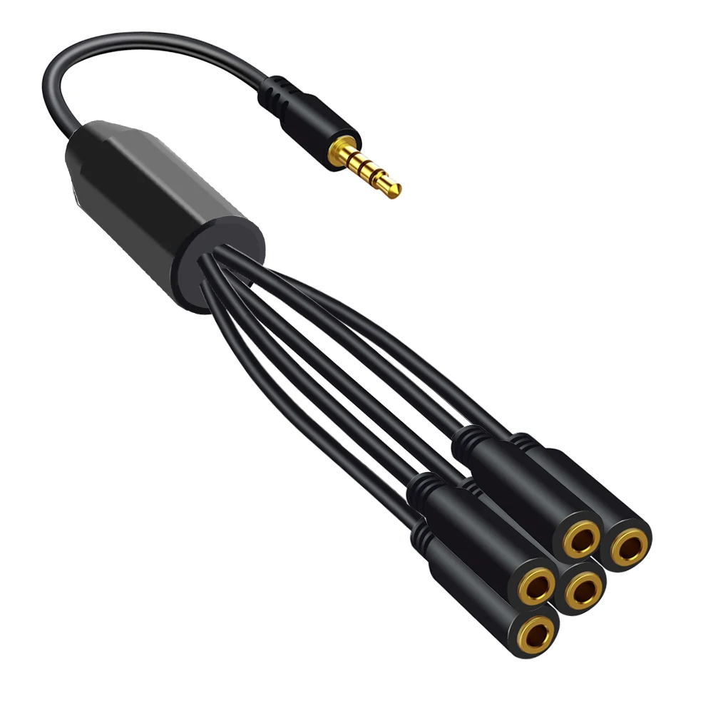 كابل تمديد مقسم لسماعات الرأس  - مراجعة 3.5Mm Trs To Trrs Adapter Audio Cable وسعره