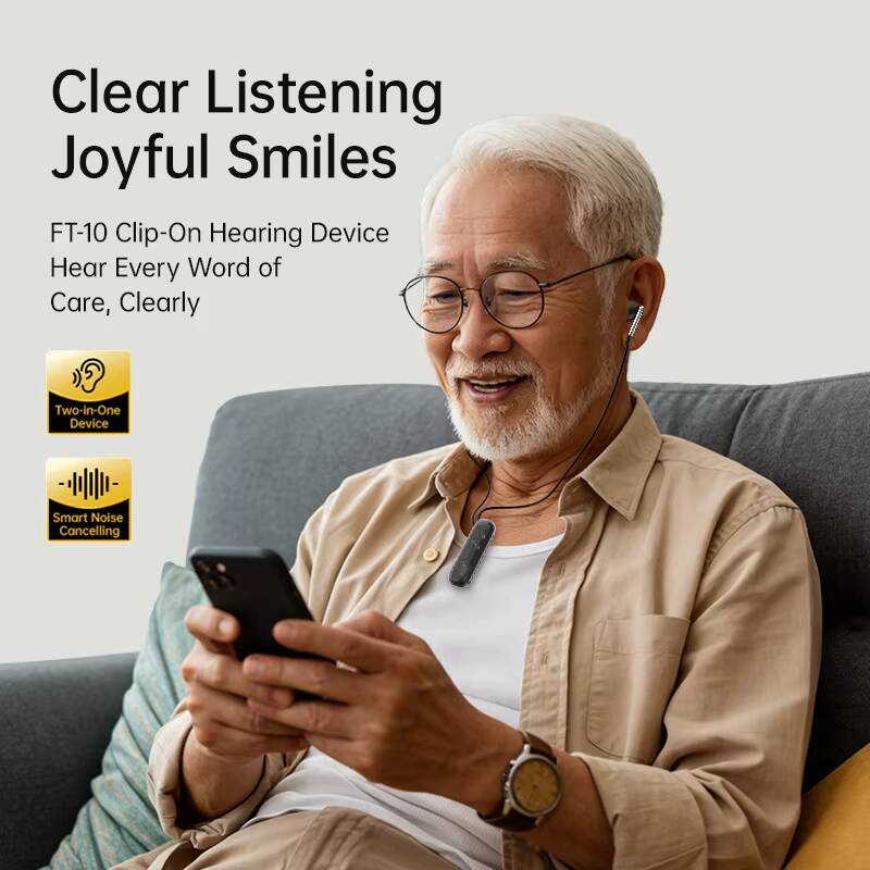 سماعات أذن بلوتوث قابلة للشحن  - مراجعة Smart Noise Reduction Lapel Microphone وسعره