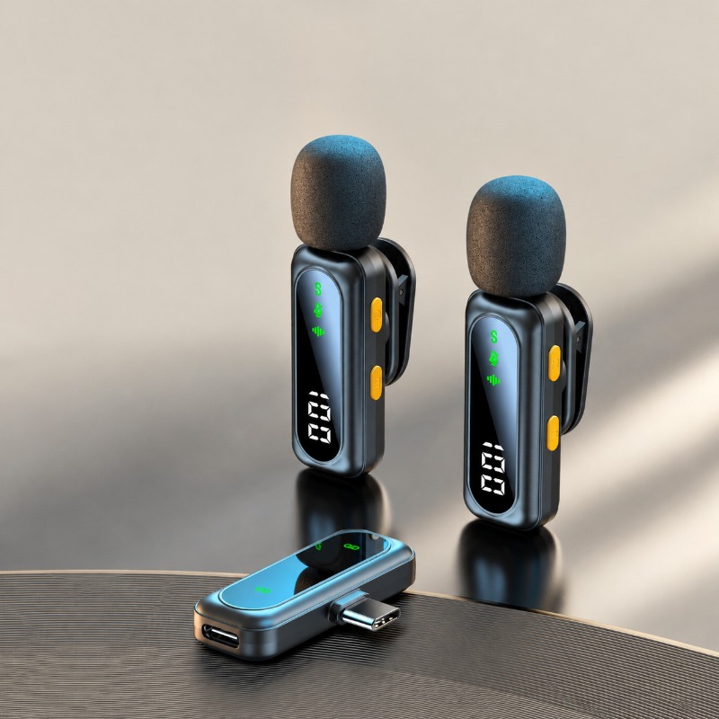 ميكروفون لاسلكي J21 بتصميم خاص - مراجعة Magnetic Lavalier Microphone Clip On وسعره
