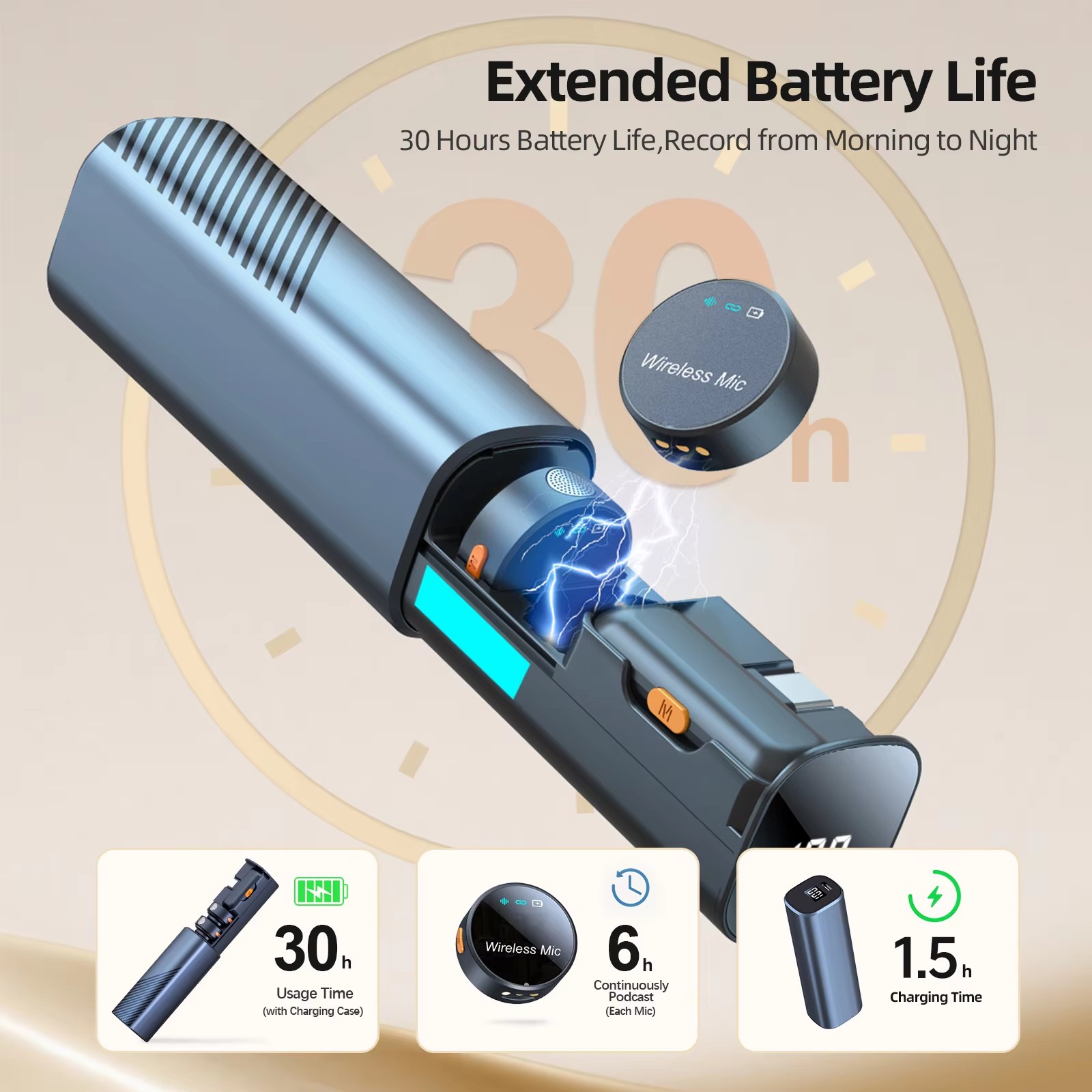 ميكروفون لافالير لاسلكي لهاتف  - مراجعة Magnetic Lavalier Microphone Clip On وسعره