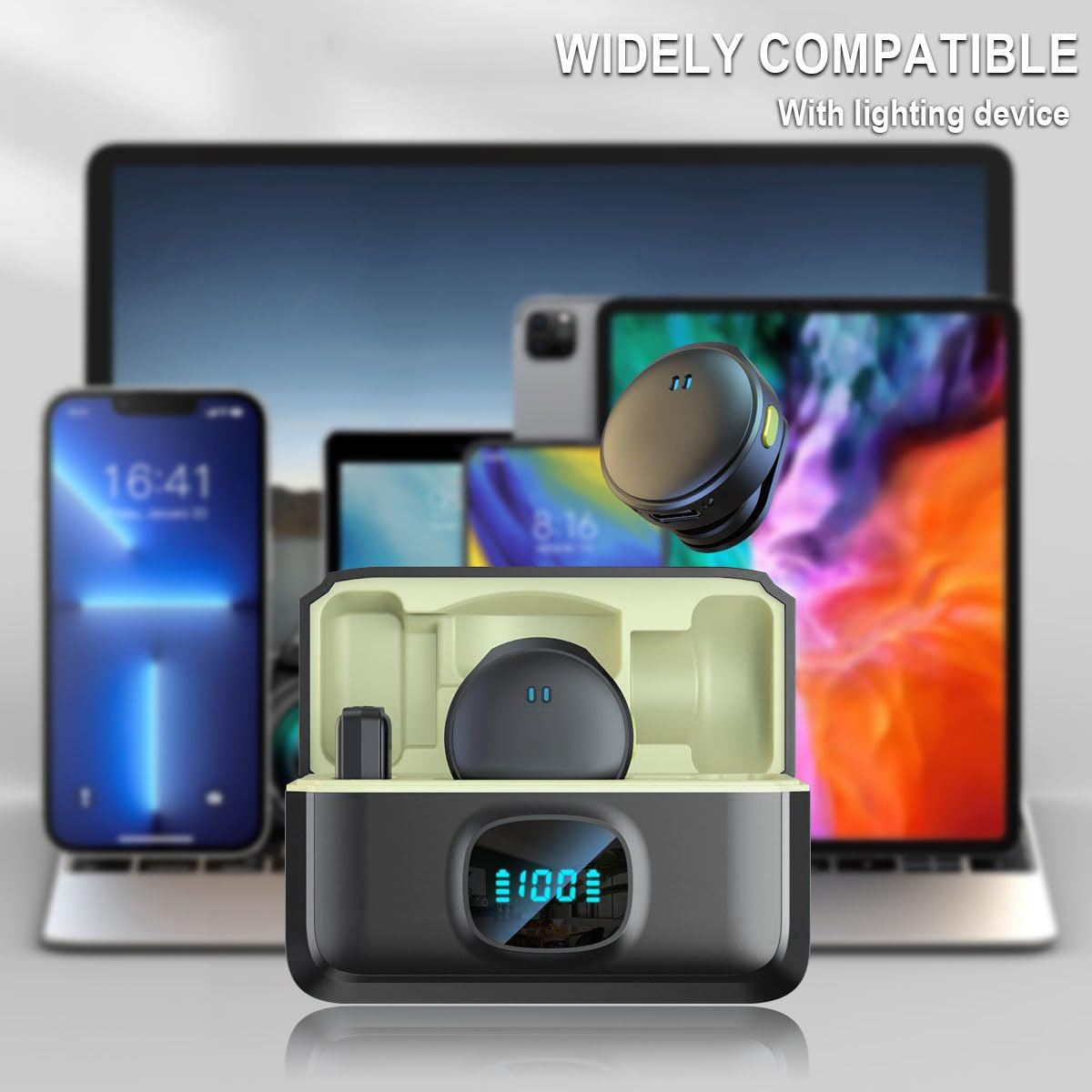 ميكروفون لاسلكي (2 TX + 1 RX + - مراجعة Charging Case For Wireless Microphones وسعره