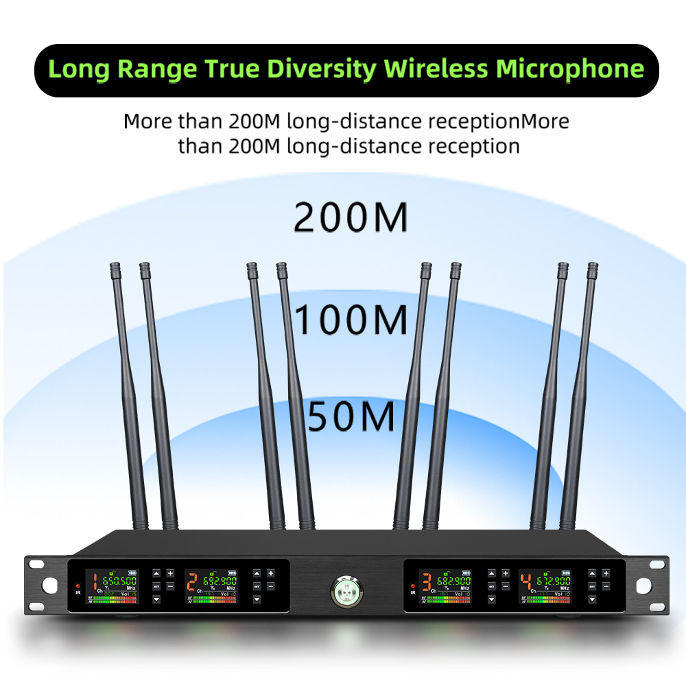 نظام ميكروفون لاسلكي UHF ذاتي  - مراجعة Dual Channel Wireless Lapel Mic System وسعره