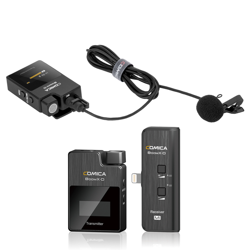 Comica BoomX D MI1/2 2.4G ميكر - مراجعة Wireless Mic For Smartphone Video Recording وسعره