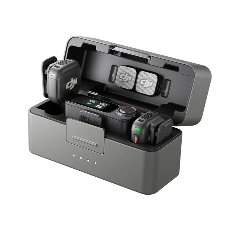 ميكروفون DJI Mic 3 (2 جهاز إرس - مراجعة Charging Case For Wireless Microphones وسعره