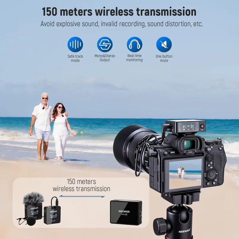 ميكروفون لافالير لاسلكي من نيو - مراجعة Charging Case For Wireless Microphones وسعره