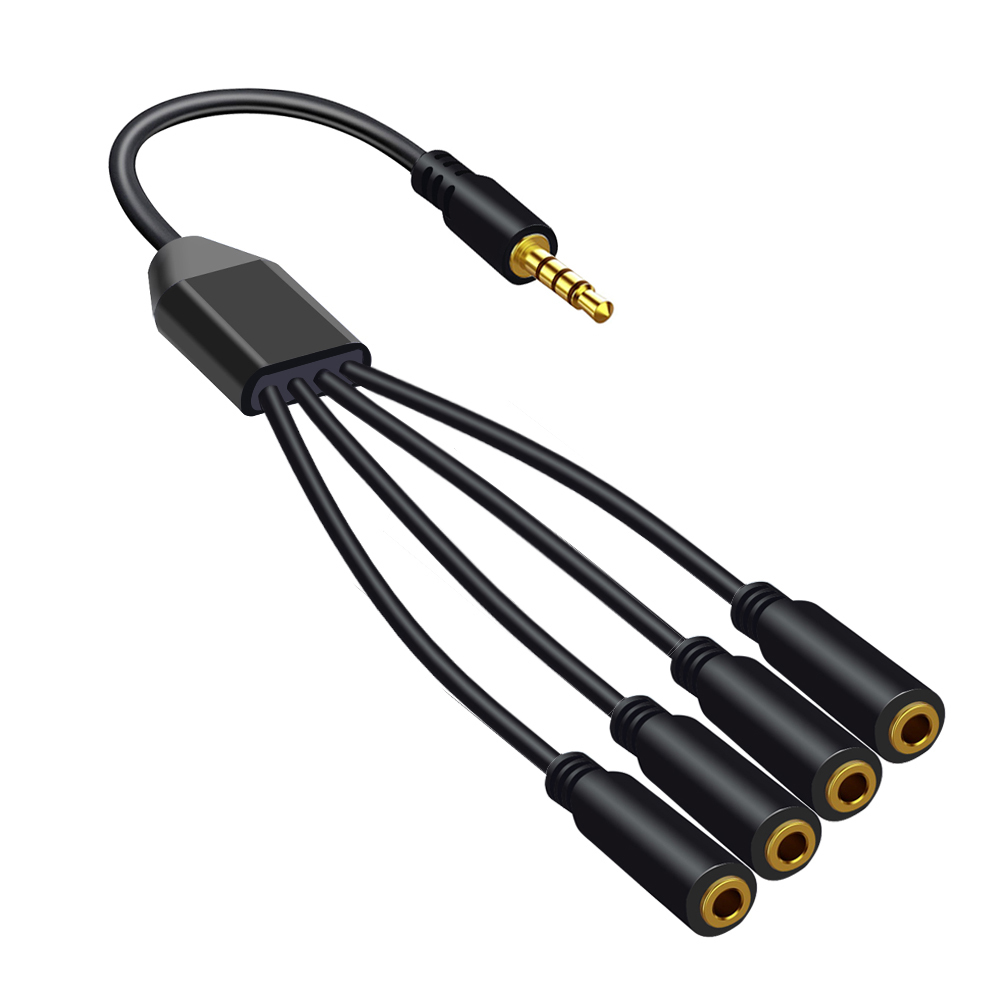 كابل موزع سماعة رأس ستيريو TRS - مراجعة 3.5Mm Trs To Trrs Adapter Audio Cable وسعره