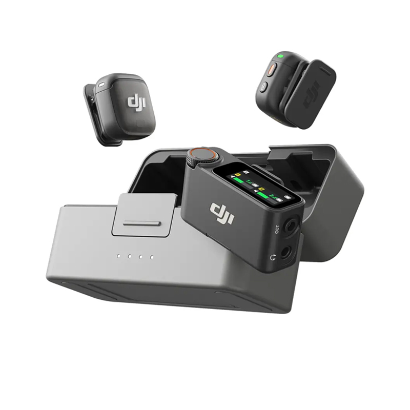 ميكروفون DJI Mic 3 (2 جهاز إرس - مراجعة Charging Case For Wireless Microphones وسعره