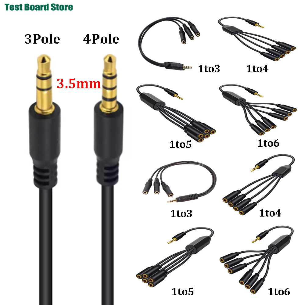 موزع سماعات رأس 3.5 ملم TRS/TR - مراجعة 3.5Mm Trs To Trrs Adapter Audio Cable وسعره