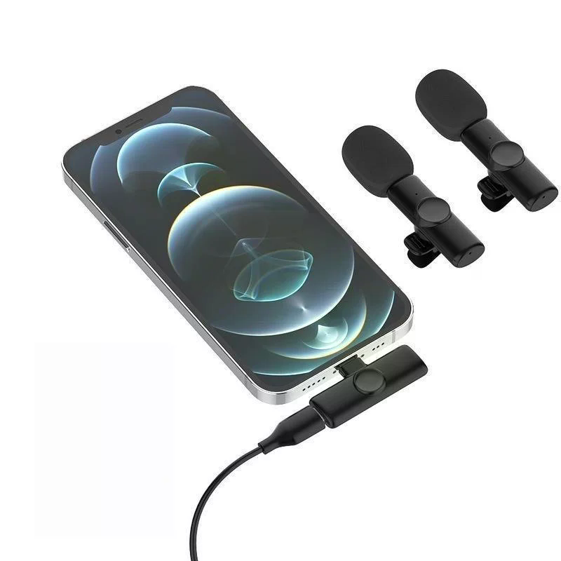 ميكروفون لاسلكي صغير قابل للتث - مراجعة Wireless Mic For Smartphone Video Recording وسعره