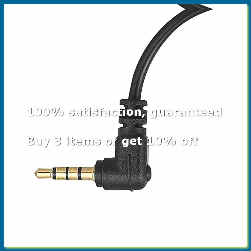 كابل محول ميكروفون بزاوية 90 د - مراجعة 3.5Mm Trs To Trrs Adapter Audio Cable وسعره