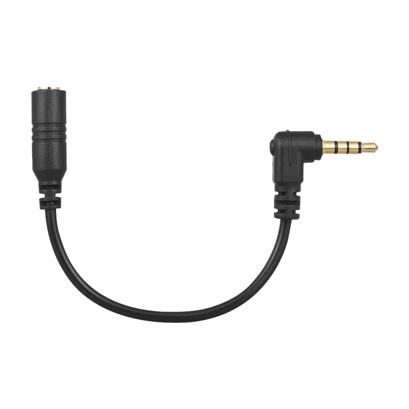 كابل محول ميكروفون بزاوية 90 د - مراجعة 3.5Mm Trs To Trrs Adapter Audio Cable وسعره