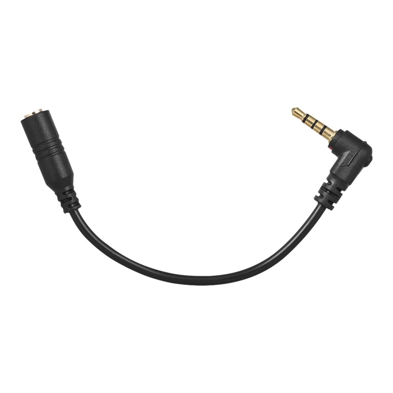 كابل محول ميكروفون بزاوية 90 د - مراجعة 3.5Mm Trs To Trrs Adapter Audio Cable وسعره