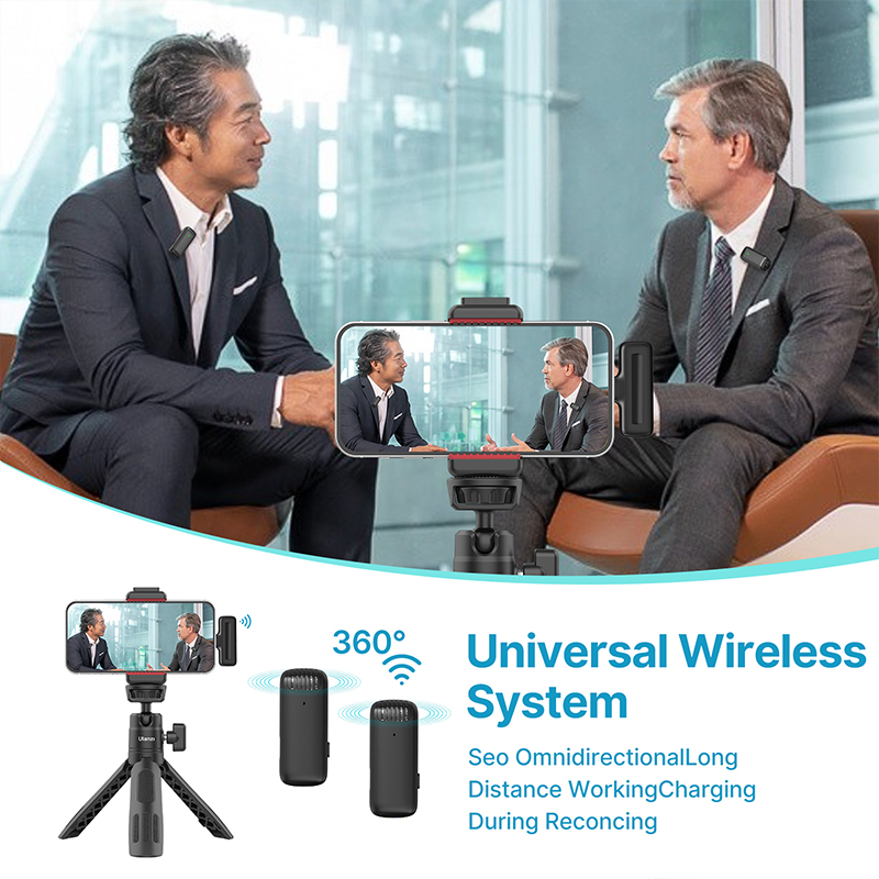 Ulanzi J12 ميكروفون لاسلكي Lav - مراجعة Wireless Mic For Smartphone Video Recording وسعره