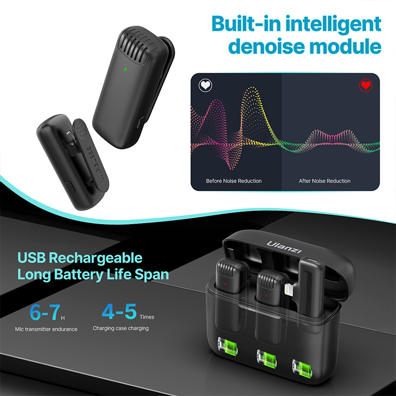 Ulanzi J12 ميكروفون لاسلكي Lav - مراجعة Wireless Mic For Smartphone Video Recording وسعره