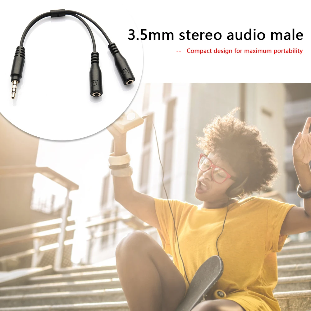 3.5 مللي متر كابل محول استوديو - مراجعة 3.5Mm Trs To Trrs Adapter Audio Cable وسعره