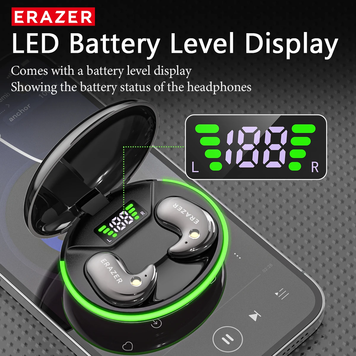 سماعات أذن بلوتوث EARZER XF58  - مراجعة Charging Case For Wireless Microphones وسعره