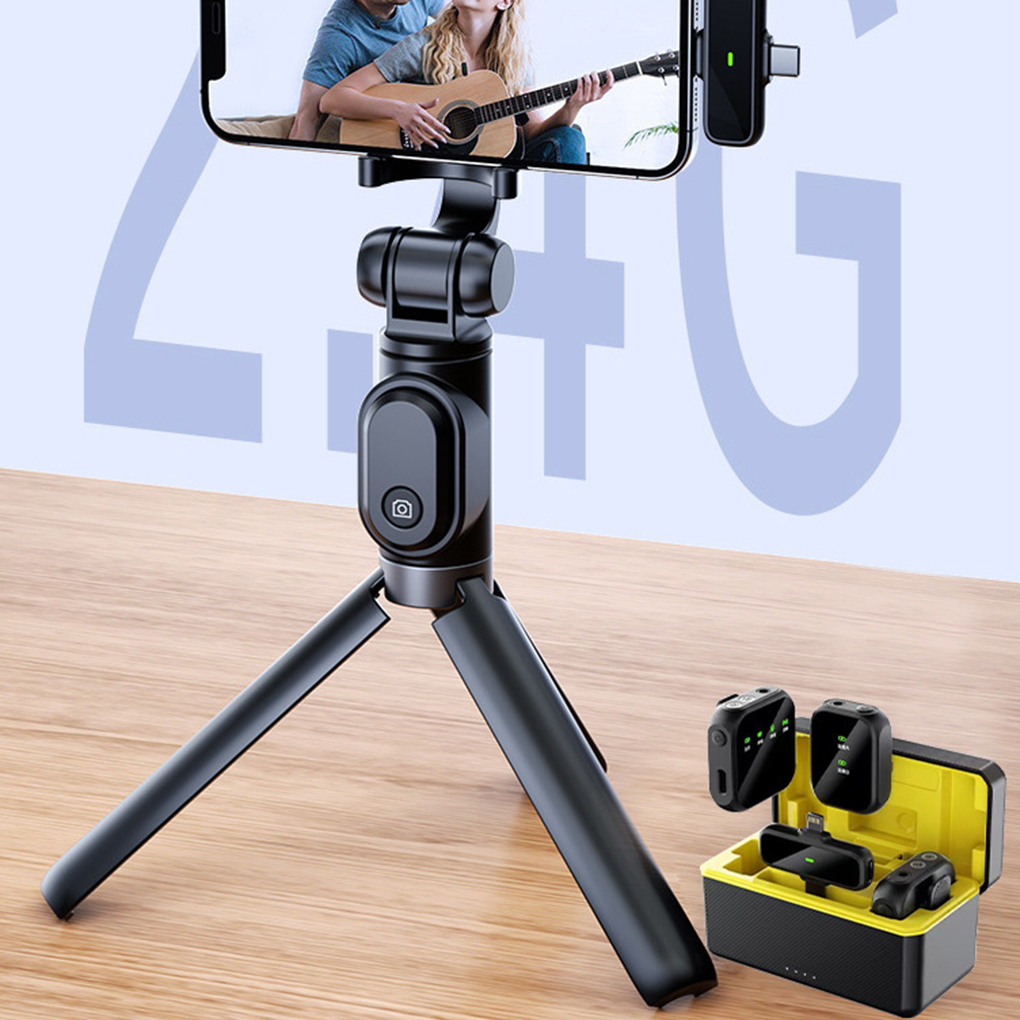 ميكروفون لافالير لاسلكي محمول  - مراجعة Wireless Mic For Smartphone Video Recording وسعره