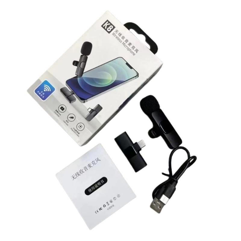 عرض خاص: مجموعة واحدة من ميكرو - مراجعة Wireless Mic For Smartphone Video Recording وسعره