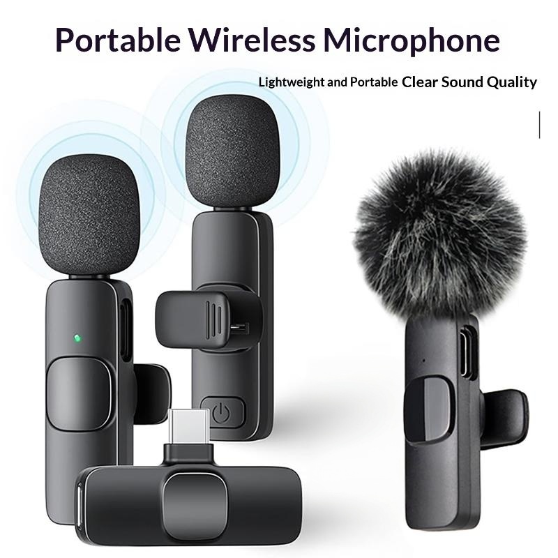 عرض خاص: مجموعة واحدة من ميكرو - مراجعة Wireless Mic For Smartphone Video Recording وسعره