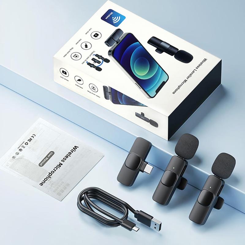 عرض خاص: مجموعة واحدة من ميكرو - مراجعة Wireless Mic For Smartphone Video Recording وسعره