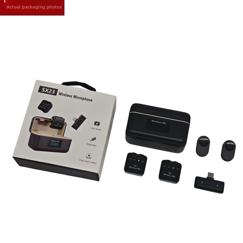 ميكروفون لافالير لاسلكي SX23 م - مراجعة Magnetic Lavalier Microphone Clip On وسعره