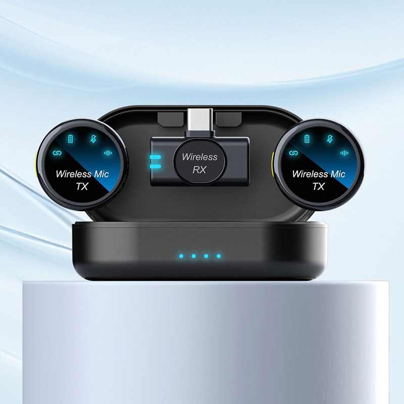 ميكروفون لافالير لاسلكي مغناطي - مراجعة Wireless Mic For Smartphone Video Recording وسعره