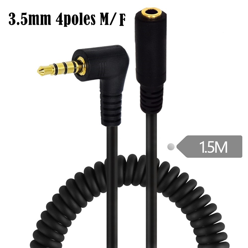 كابل حلزوني مرن بزاوية 90 درجة - مراجعة 3.5Mm Trs To Trrs Adapter Audio Cable وسعره