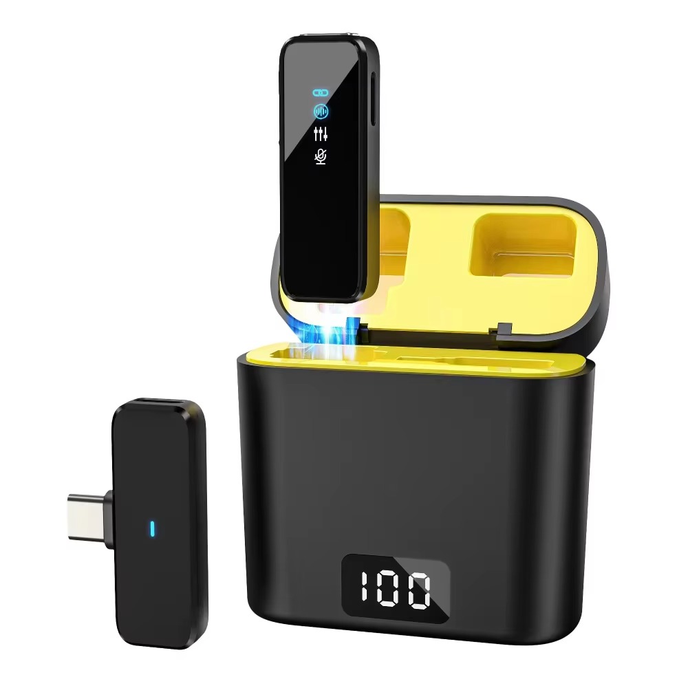 ميكروفون لاسلكي للبث المباشر م - مراجعة Charging Case For Wireless Microphones وسعره