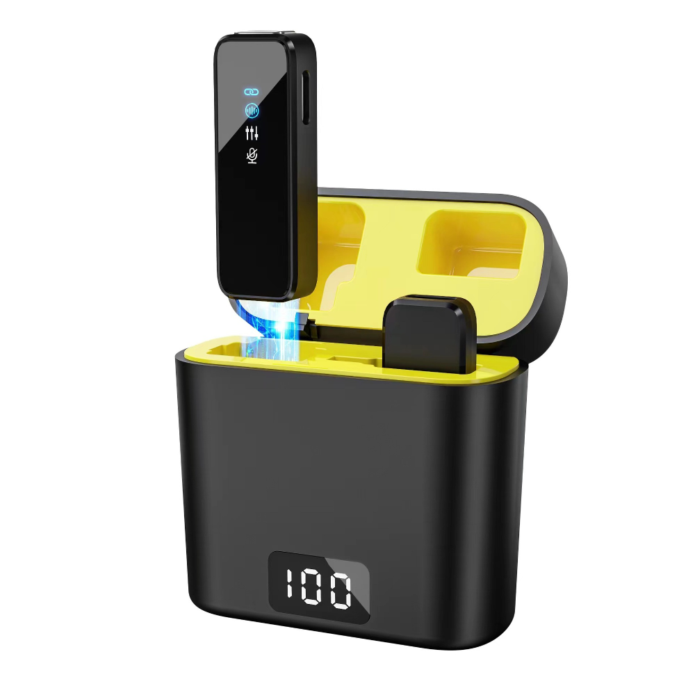 ميكروفون لاسلكي للبث المباشر م - مراجعة Charging Case For Wireless Microphones وسعره