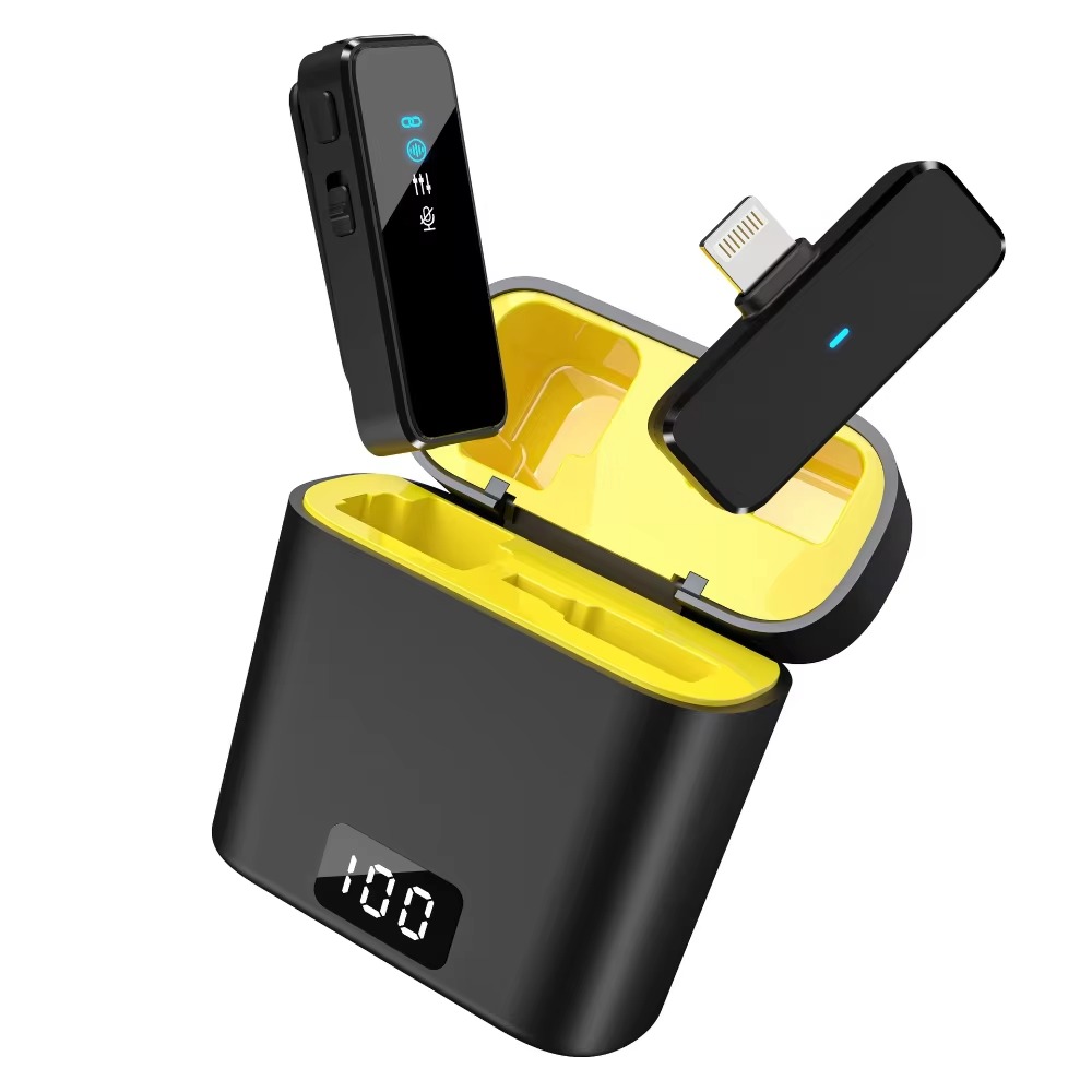 ميكروفون لاسلكي للبث المباشر م - مراجعة Charging Case For Wireless Microphones وسعره