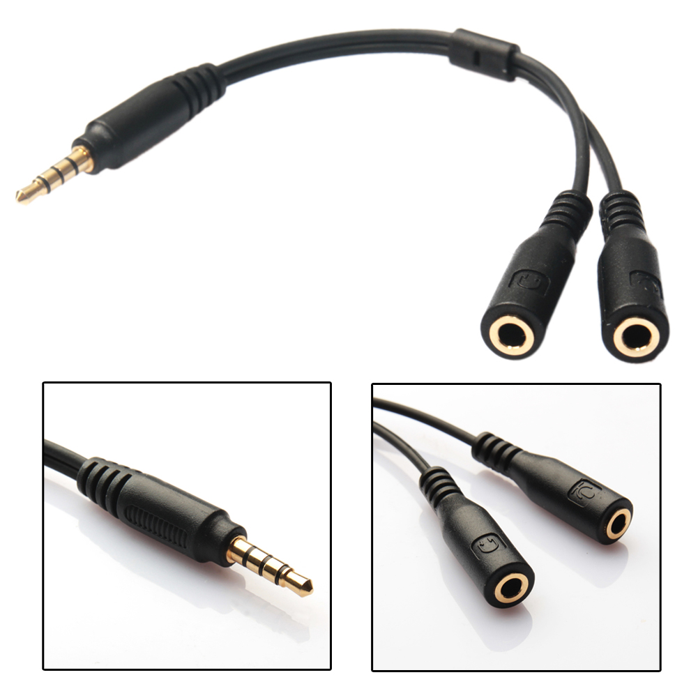 كابل موزع سماعة الرأس ، ميكروف - مراجعة 3.5Mm Trs To Trrs Adapter Audio Cable وسعره