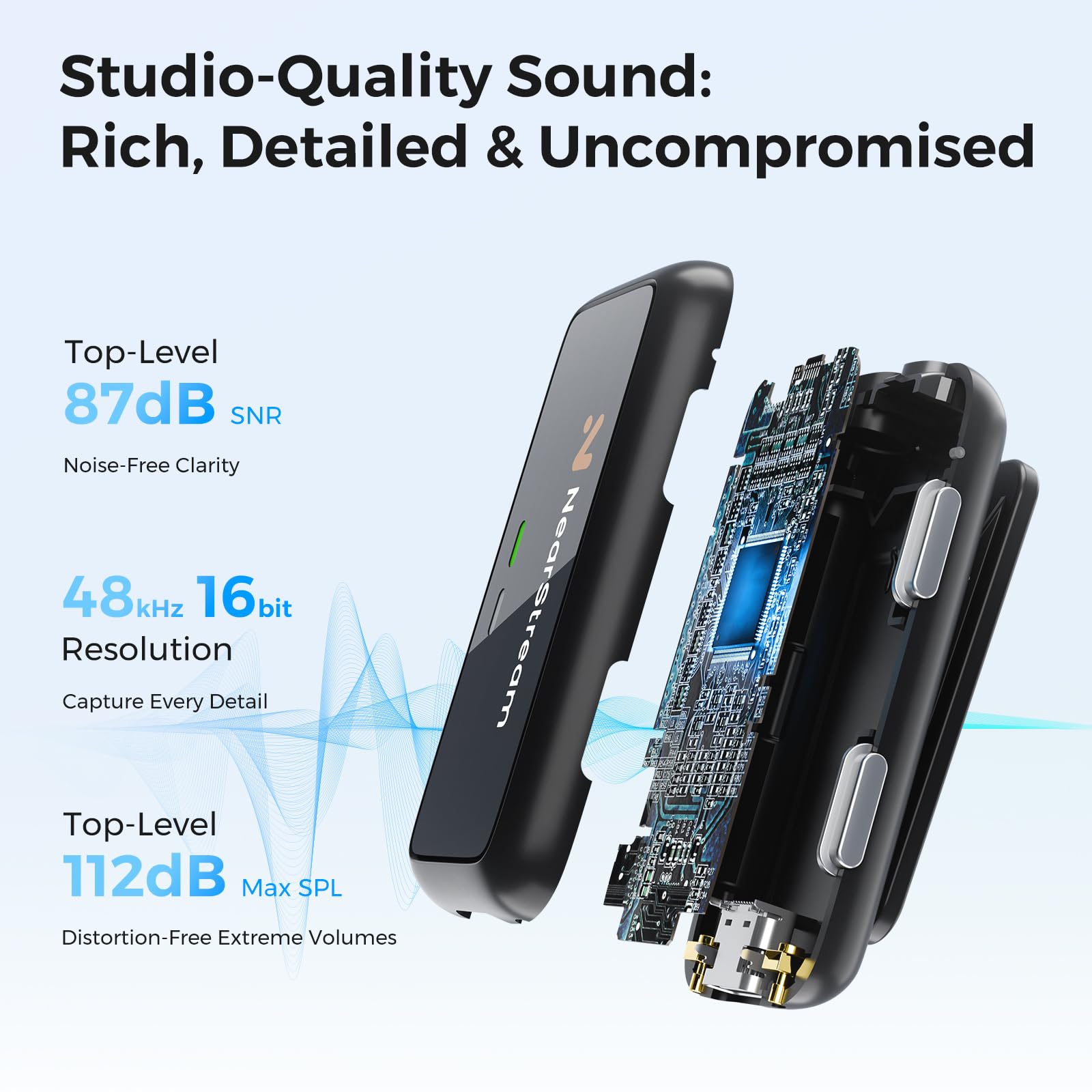 ميكروفون لافالير لاسلكي NearSt - مراجعة Wireless Podcast Microphone Dual Mic وسعره