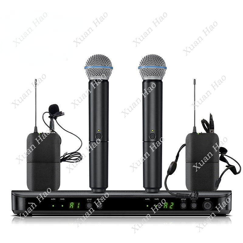 نظام لاسلكي مزدوج للميكروفونات - مراجعة Wireless Podcast Microphone Dual Mic وسعره