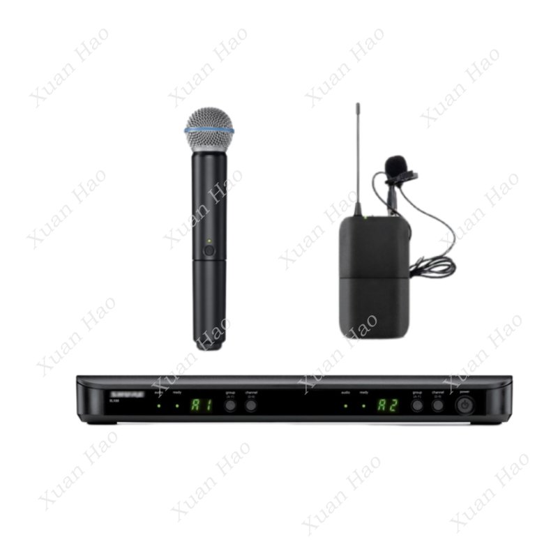 نظام لاسلكي مزدوج للميكروفونات - مراجعة Wireless Podcast Microphone Dual Mic وسعره