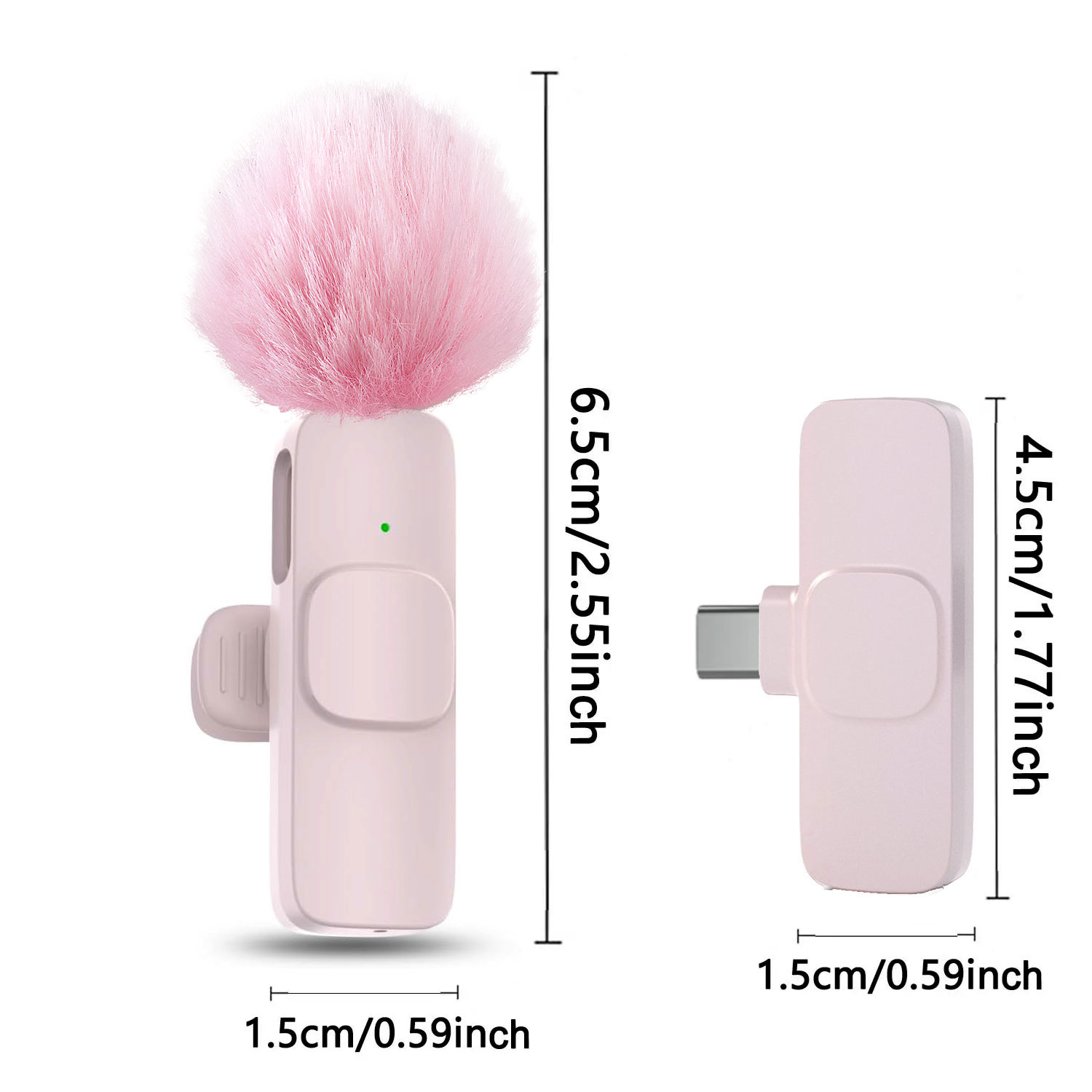 ميكروفون لاسلكي جديد وردي اللو - مراجعة Wireless Mic For Smartphone Video Recording وسعره