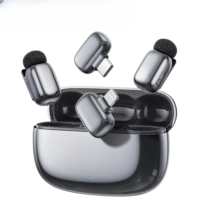 ميكروفون لافالييه لاسلكي صغير  - مراجعة Wireless Mic For Smartphone Video Recording وسعره