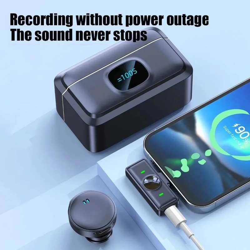 ميكروفون لافالير لاسلكي مغناطي - مراجعة Magnetic Lavalier Microphone Clip On وسعره