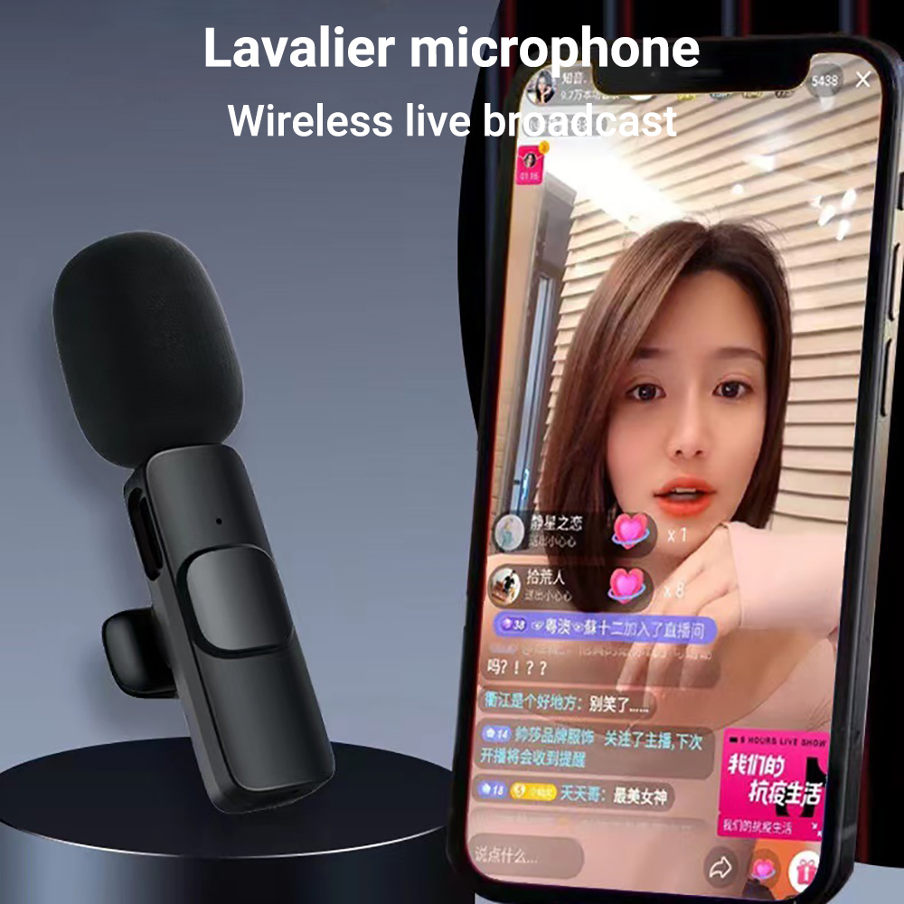 ميكروفون لافالير لاسلكي للهوات - مراجعة Wireless Mic For Smartphone Video Recording وسعره