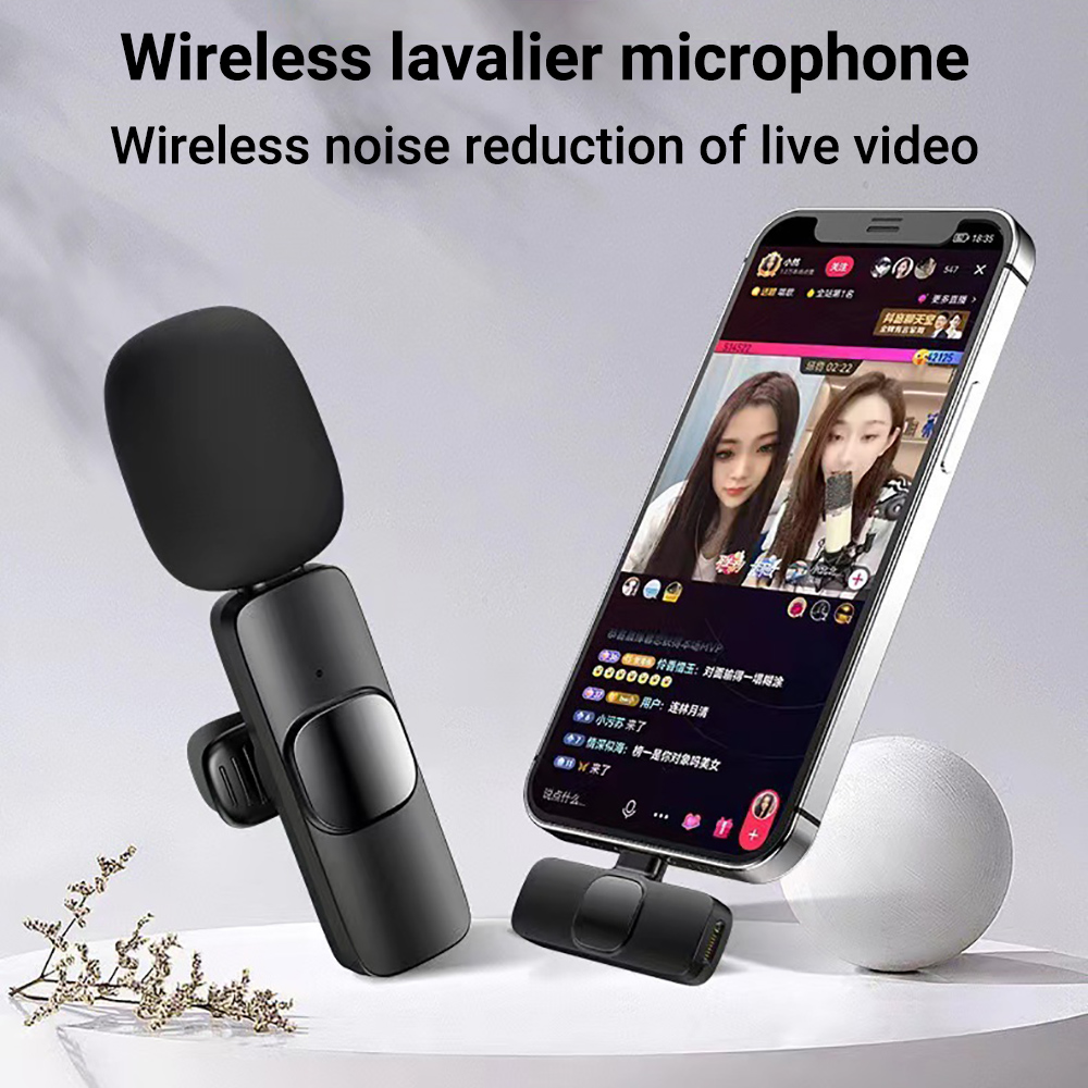 ميكروفون لافالير لاسلكي للهوات - مراجعة Wireless Mic For Smartphone Video Recording وسعره