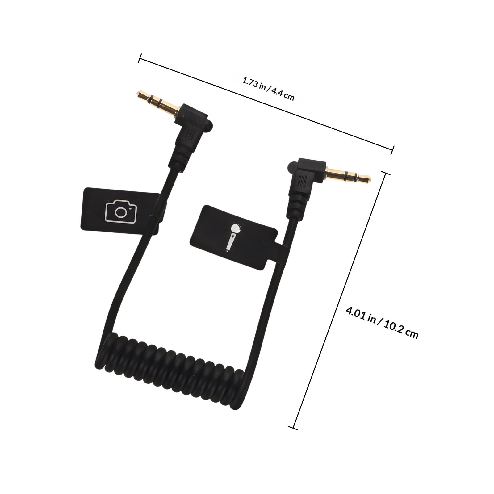 قطعتان من كابل محول TRS إلى TR - مراجعة 3.5Mm Trs To Trrs Adapter Audio Cable وسعره