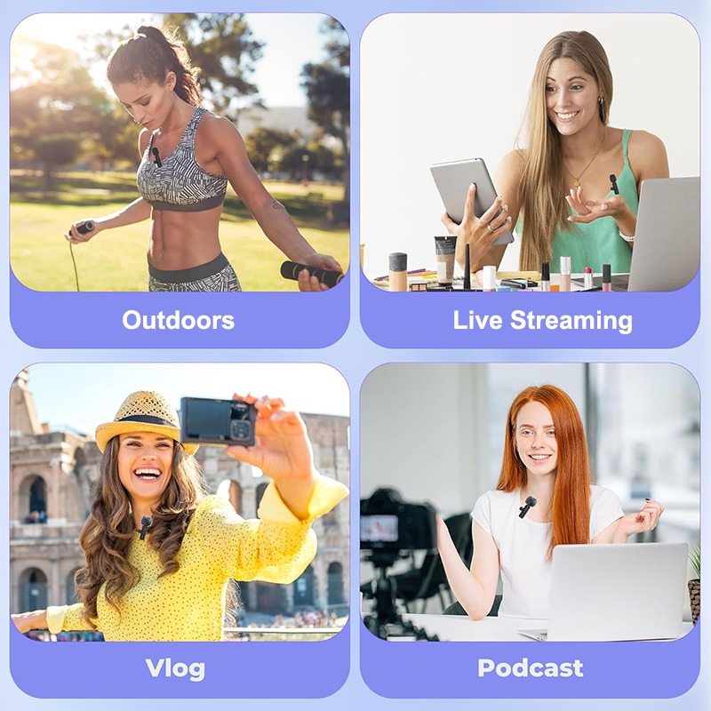 ميكروفون لافالير لاسلكي صغير ل - مراجعة Wireless Mic For Smartphone Video Recording وسعره