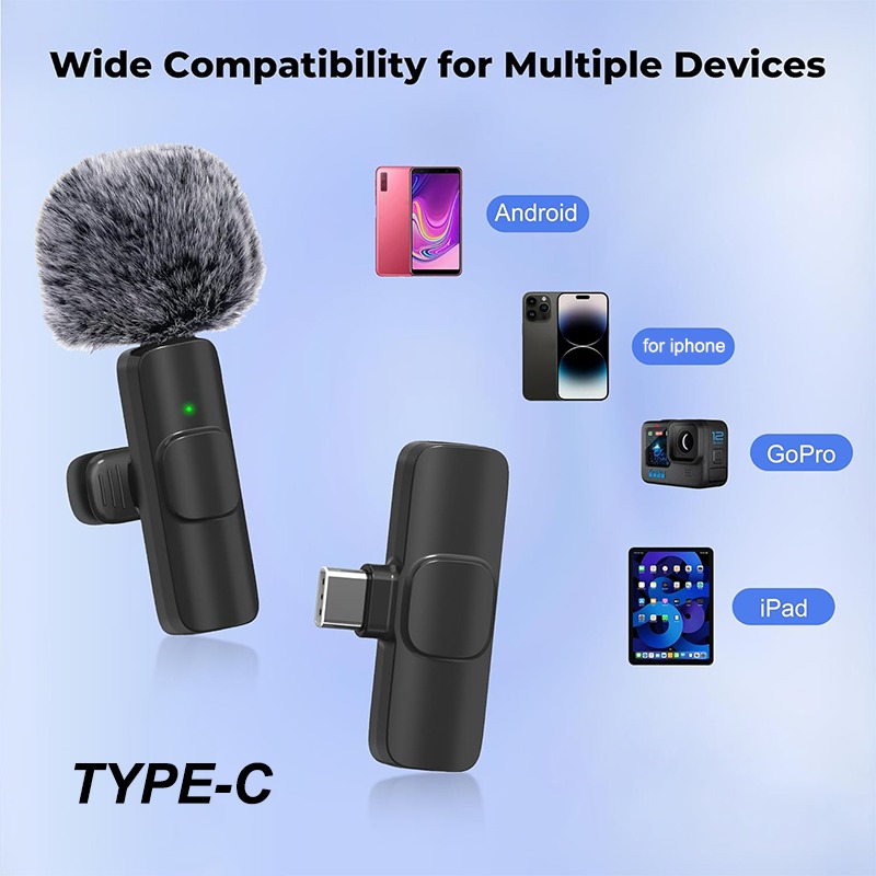 ميكروفون لافالير لاسلكي صغير ل - مراجعة Wireless Mic For Smartphone Video Recording وسعره